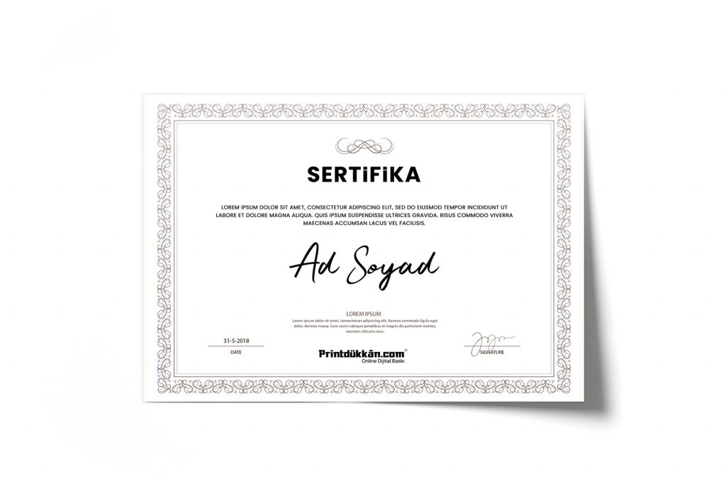 Sertifika Baskı