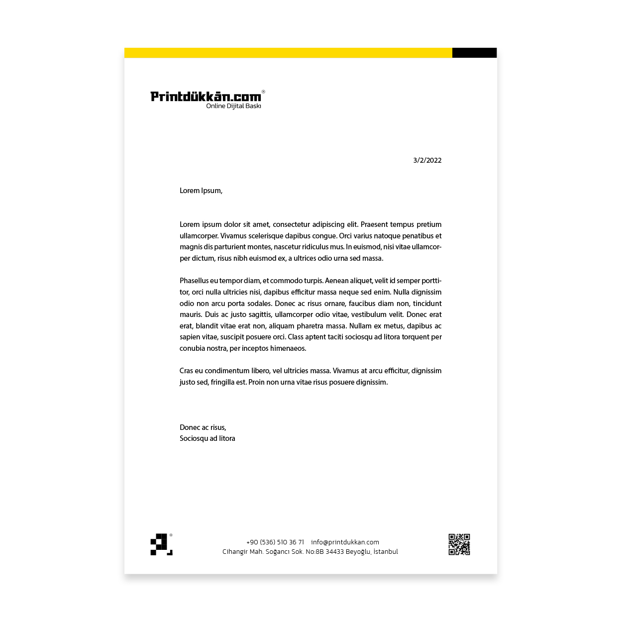 Antetli Kağıt Antetli Kağıt